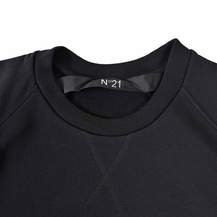ヌメロ ヴェントゥーノ No.21 トレーナー E041 6329 9000 ブラック 2025SS メンズ