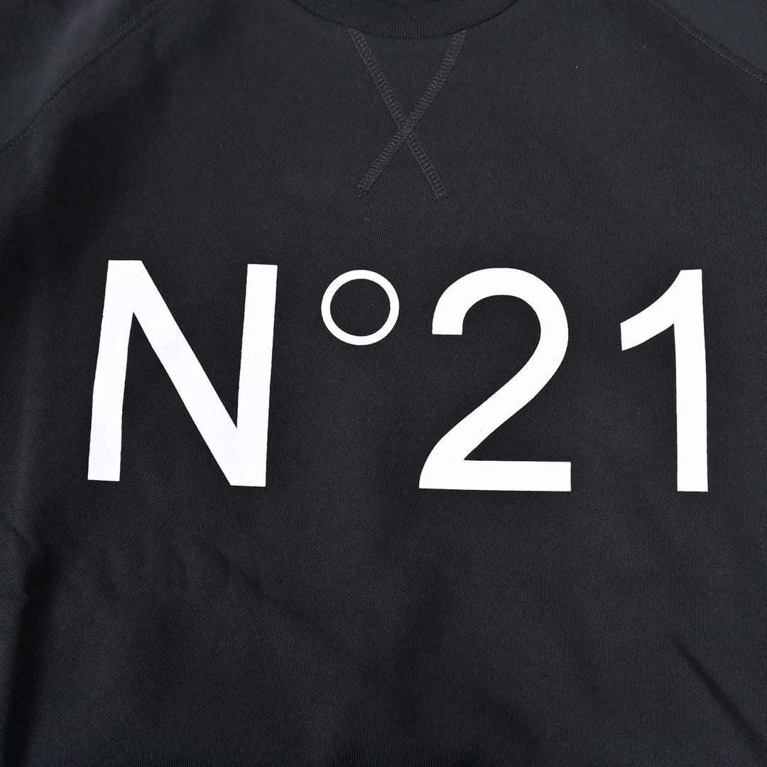 ヌメロ ヴェントゥーノ No.21 トレーナー E041 6329 9000 ブラック 2025SS メンズ