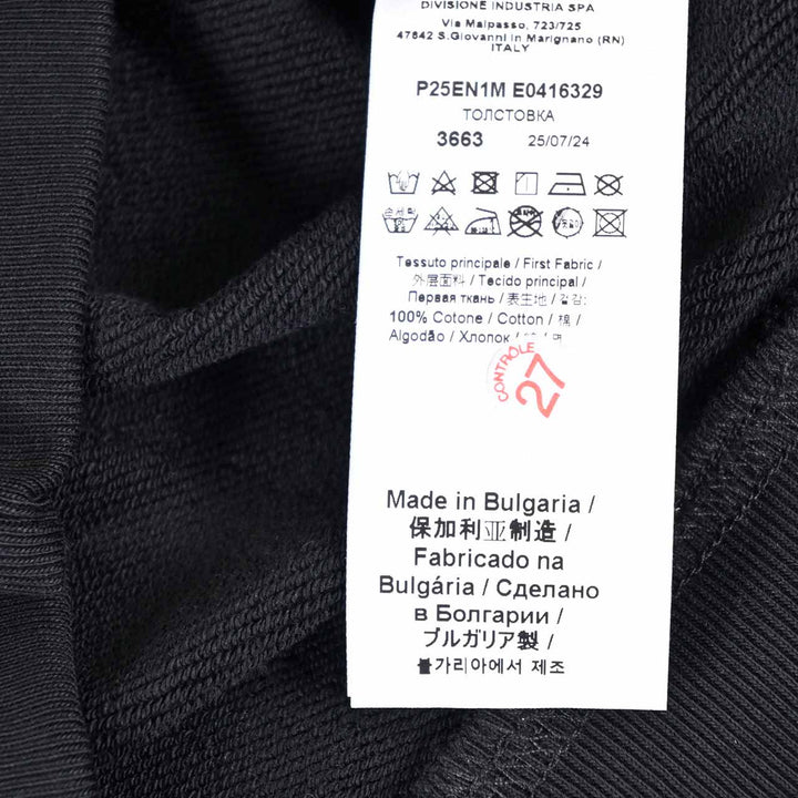 ヌメロ ヴェントゥーノ No.21 トレーナー E041 6329 9000 ブラック 2025SS メンズ