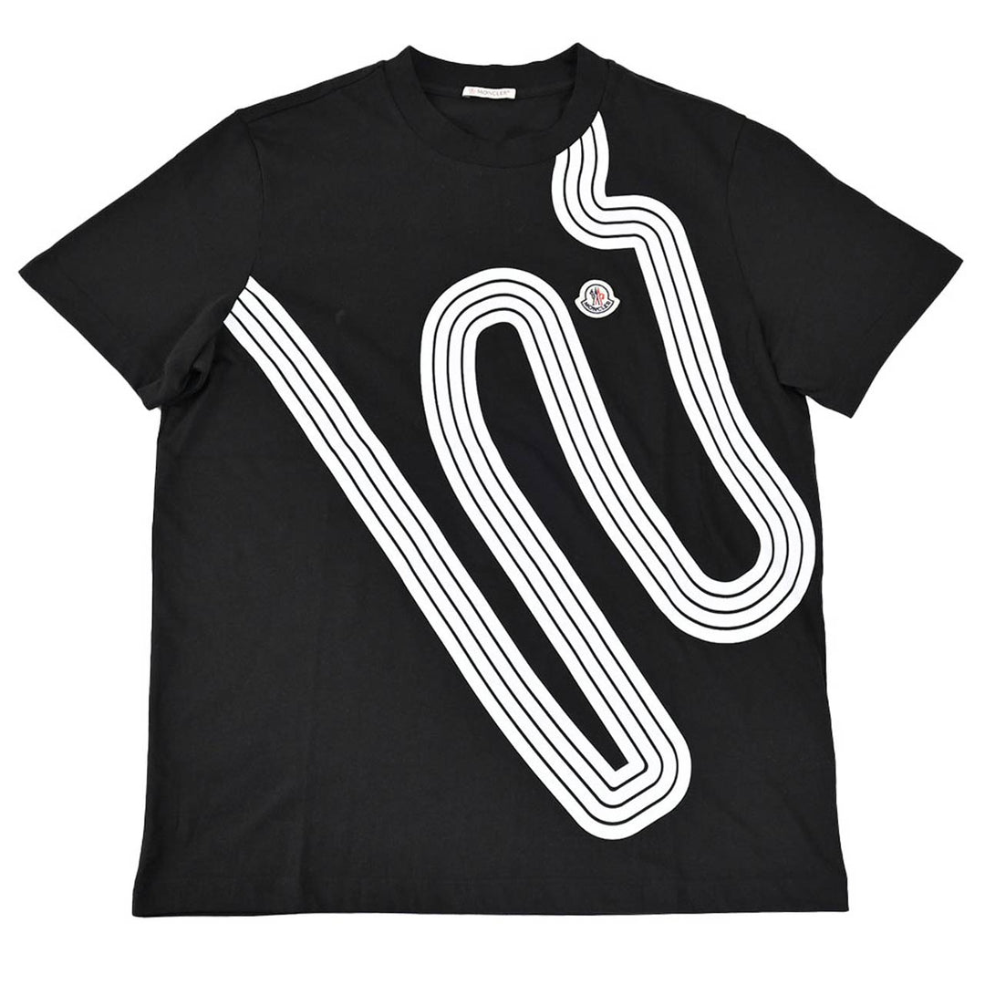 モンクレール MONCLER クルーネック半袖Ｔシャツ 8C01100 8390Y 999 ブラック  メンズ