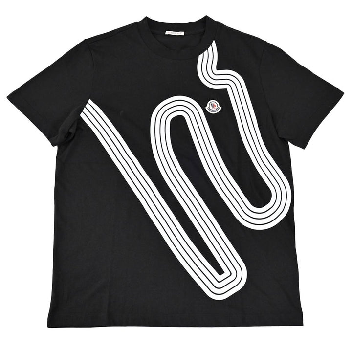 モンクレール MONCLER クルーネック半袖Ｔシャツ 8C01100 8390Y 999 ブラック  メンズ