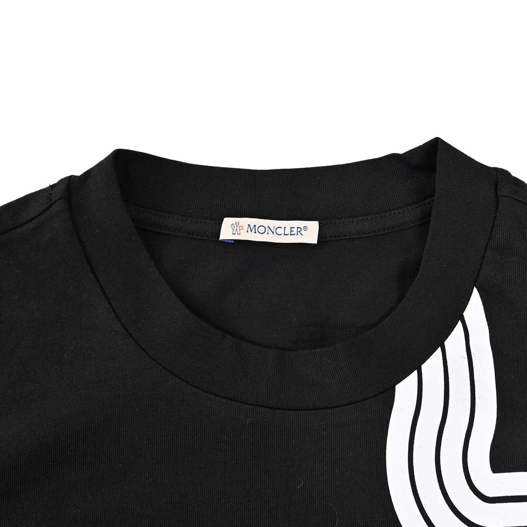 モンクレール MONCLER クルーネック半袖Ｔシャツ 8C01100 8390Y 999 ブラック  メンズ