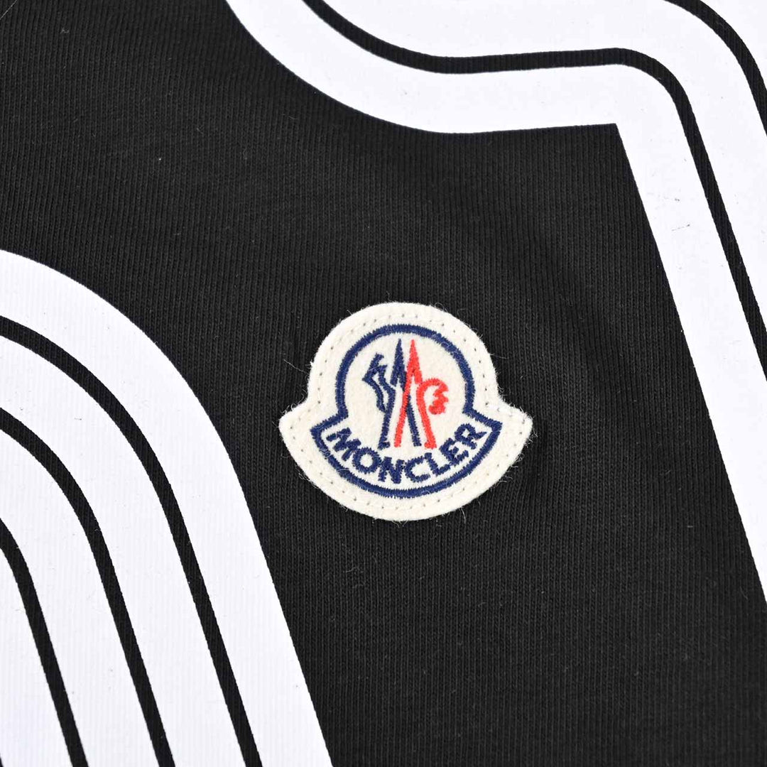 モンクレール MONCLER クルーネック半袖Ｔシャツ 8C01100 8390Y 999 ブラック  メンズ