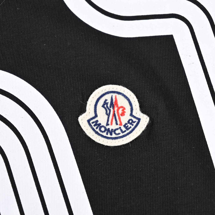 モンクレール MONCLER クルーネック半袖Ｔシャツ 8C01100 8390Y 999 ブラック  メンズ