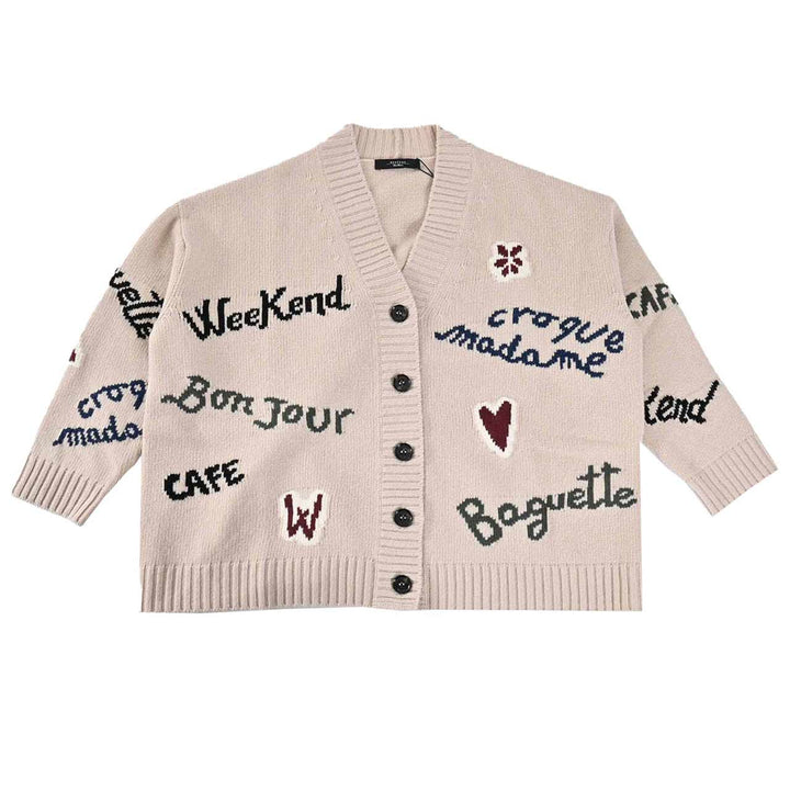 ウィークエンド マックスマーラ WEEKEND MAXMARA カーディガン BELGIO 5346082600 005 クリーム 2025AW レディース