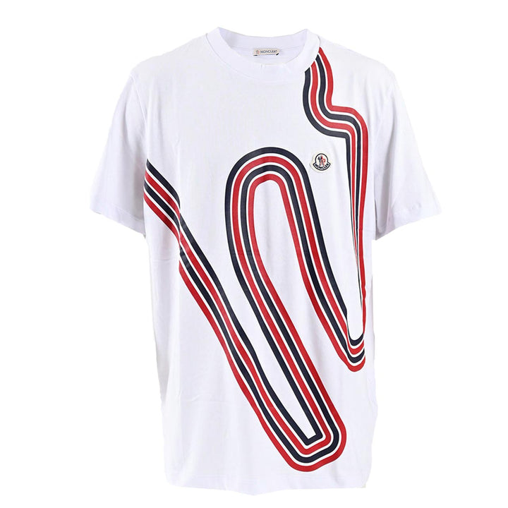 モンクレール MONCLER Tシャツ 8C01100 8390Y 001 ホワイト  メンズ