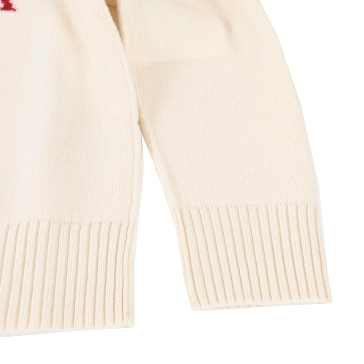 アミ AMI クルーネックセーター UKS838.018 154 ホワイト 2025AW メンズ