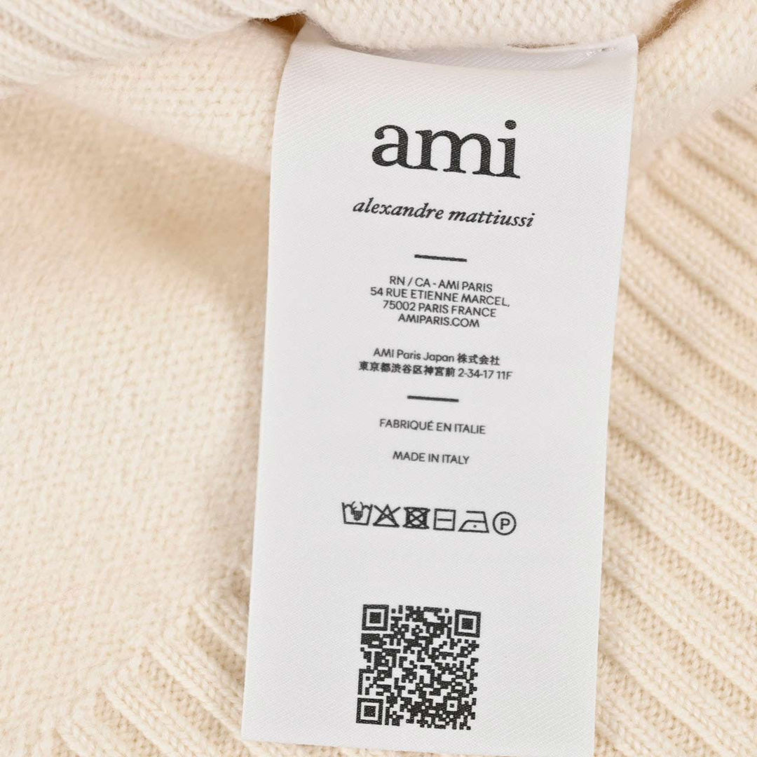 アミ AMI クルーネックセーター UKS838.018 154 ホワイト 2025AW メンズ