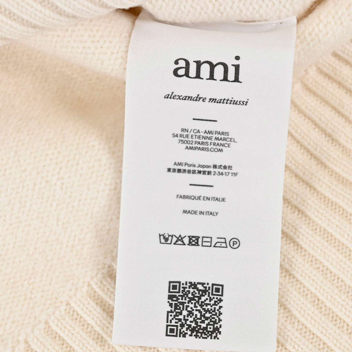 アミ AMI クルーネックセーター UKS838.018 154 ホワイト 2025AW メンズ