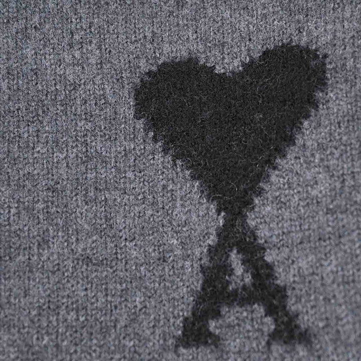 アミ AMI セーター UPL409.018 0504 グレー 2025AW メンズ