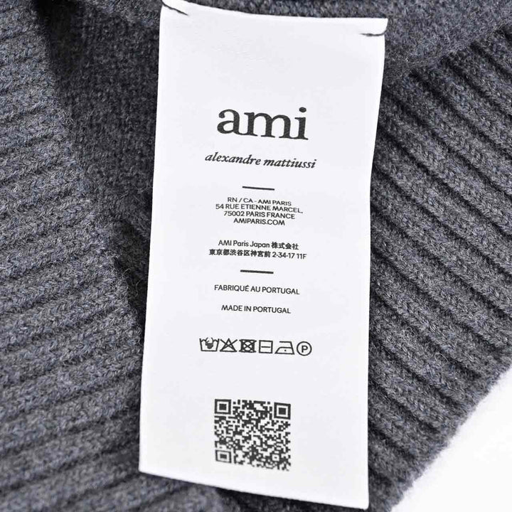 アミ AMI セーター UPL409.018 0504 グレー 2025AW メンズ