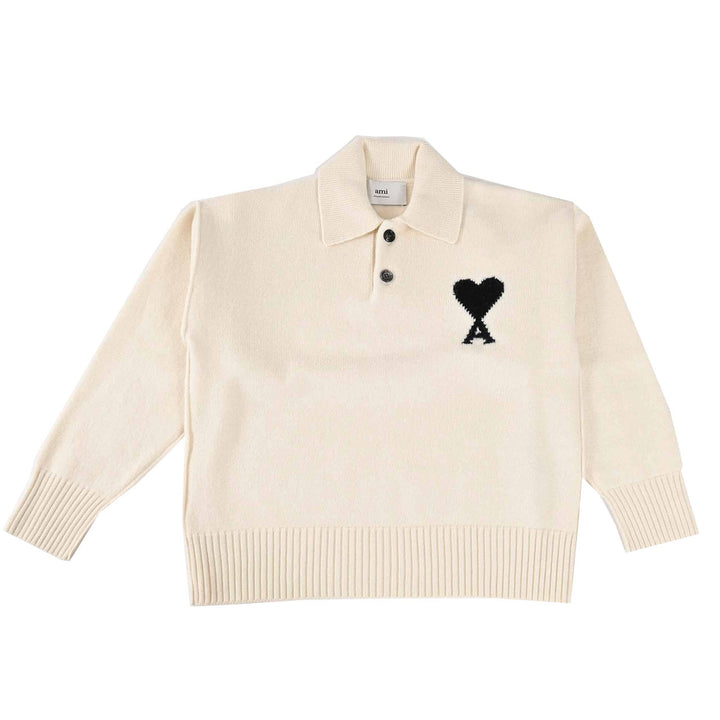 アミ AMI セーター UPL409.018 151 ホワイト 2025AW メンズ