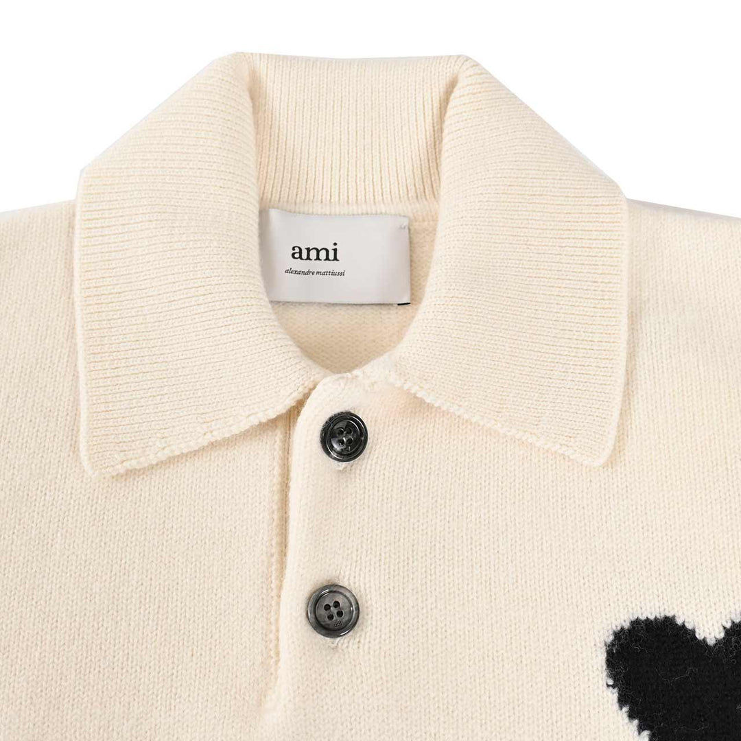 アミ AMI セーター UPL409.018 151 ホワイト 2025AW メンズ
