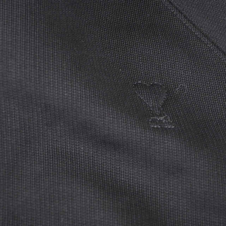 アミ AMI ジップアップパーカー USW759.747 001 ブラック 2025AW メンズ