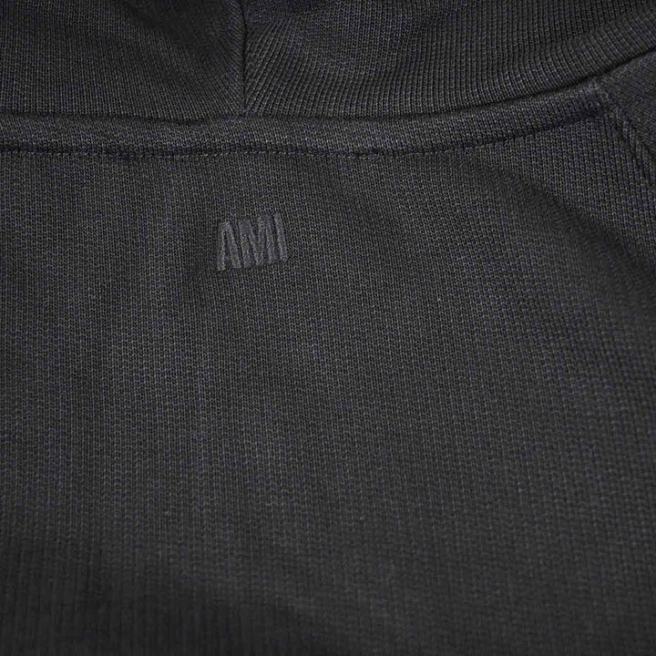 アミ AMI ジップアップパーカー USW759.747 001 ブラック 2025AW メンズ