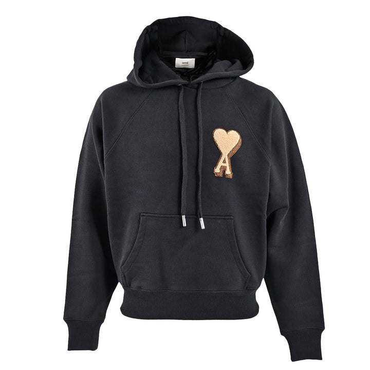 アミ AMI パーカー USW770.747 001 ブラック 2025AW メンズ