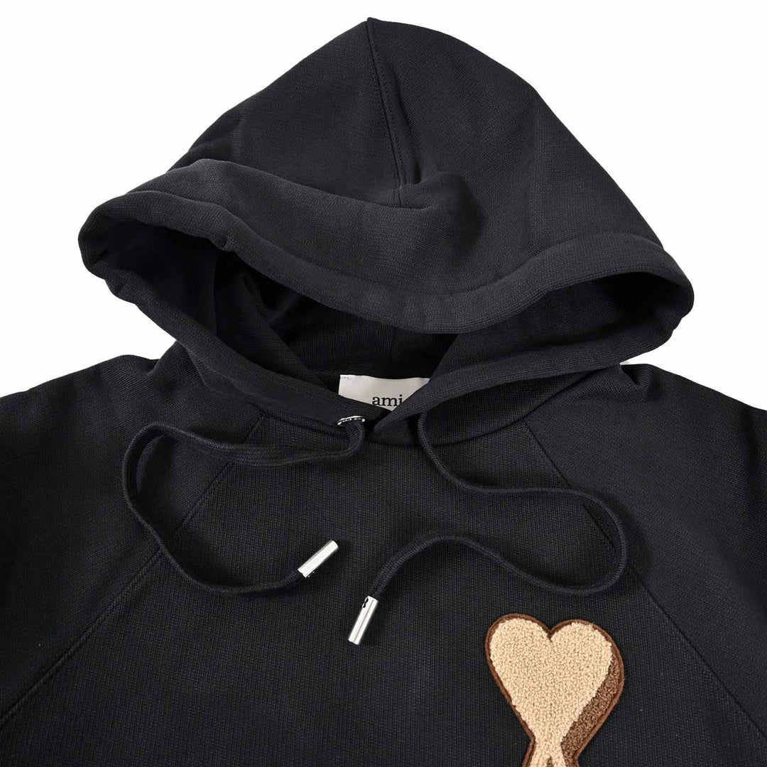 アミ AMI パーカー USW770.747 001 ブラック 2025AW メンズ