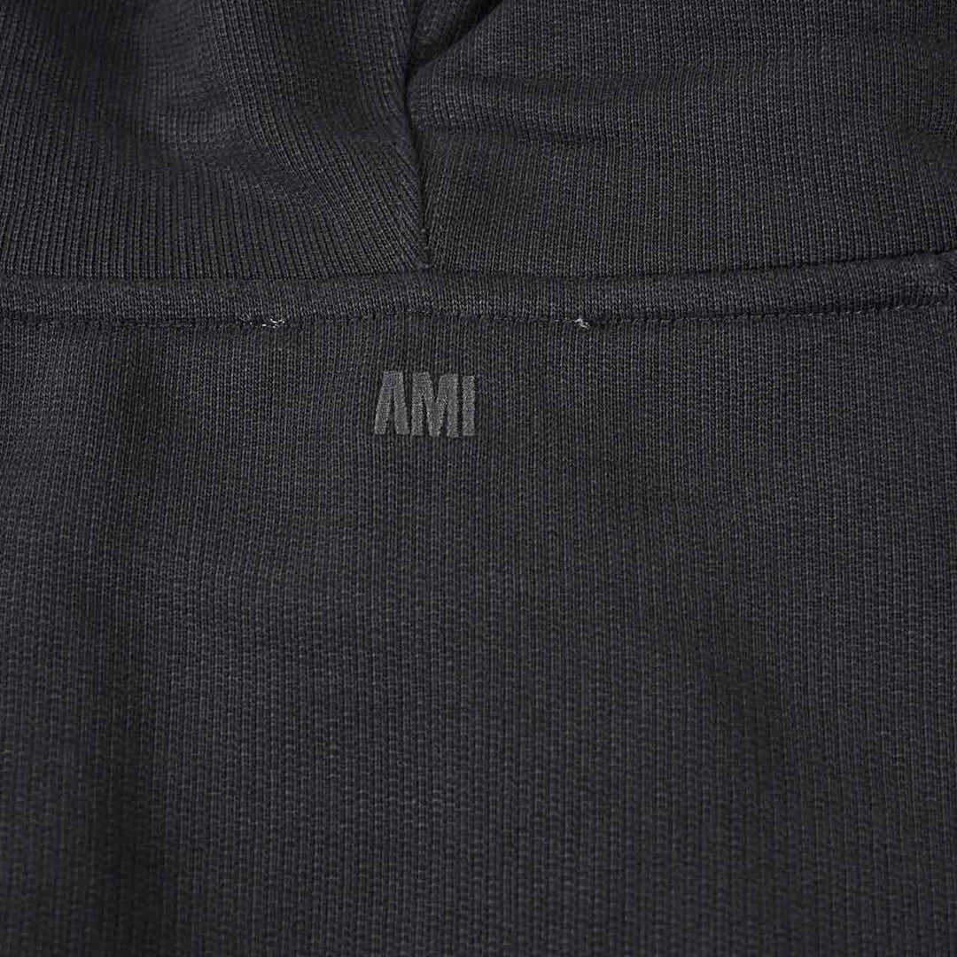 アミ AMI パーカー USW770.747 001 ブラック 2025AW メンズ