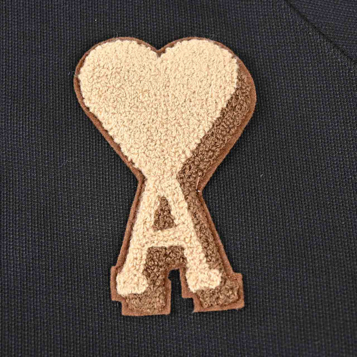 アミ AMI クルーネックセーター USW771.747 001 ブラック 2025AW メンズ