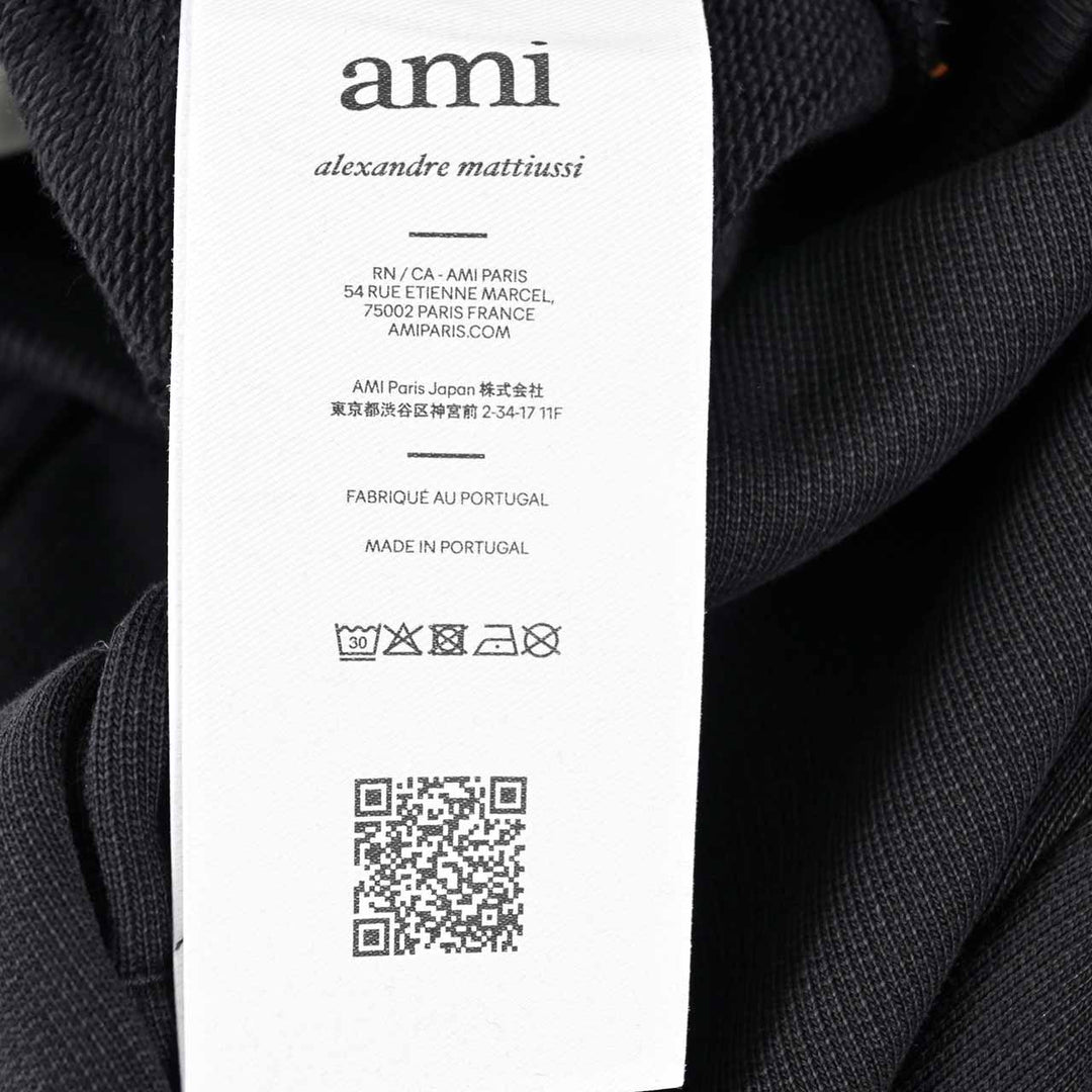 アミ AMI スウェットパンツ UTR805.747 001 ブラック 2025AW メンズ