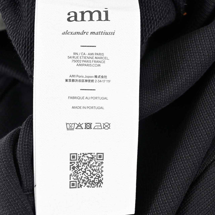 アミ AMI スウェットパンツ UTR805.747 001 ブラック 2025AW メンズ