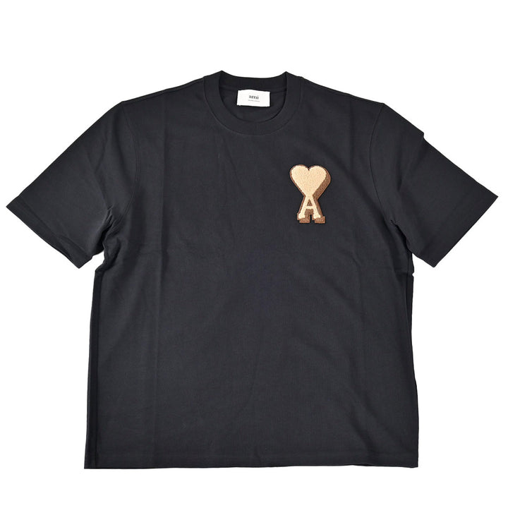 アミ AMI Tシャツ UTS352.726 001 ブラック 2025AW メンズ