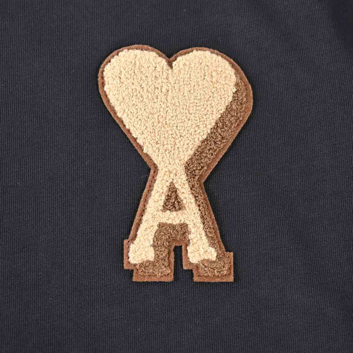 アミ AMI Tシャツ UTS352.726 001 ブラック 2025AW メンズ