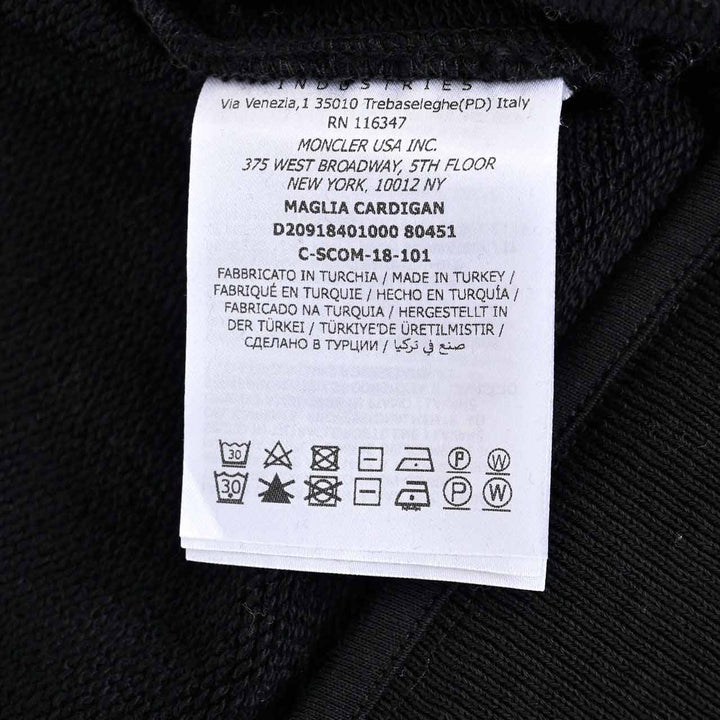 モンクレール MONCLER ジップアップパーカー 8G70300 V8101 999 ブラック 年秋冬 メンズ