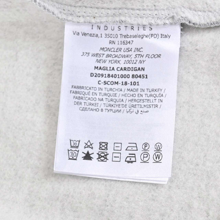 モンクレール MONCLER ジップアップパーカー 8G70300 V8101　 984 グレー 年秋冬 メンズ