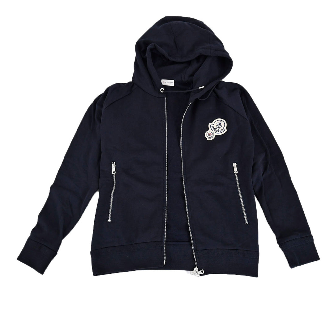 モンクレール MONCLER ジップアップパーカー 8G70300 V8101　 773 ネイビー 年秋冬 メンズ