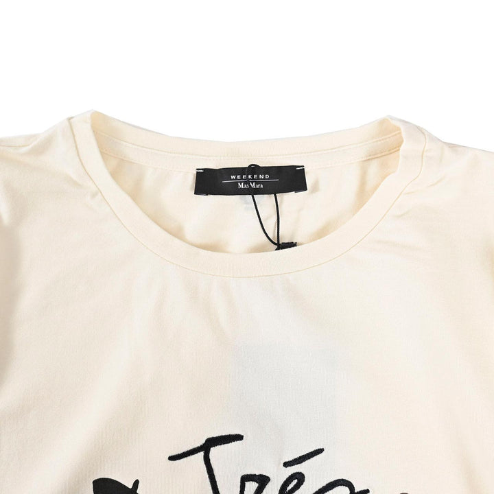 ウィークエンド マックスマーラ WEEKEND MAXMARA クルーネック長袖Ｔシャツ RENOIR 5946032600 008 クリーム 2025AW レディース