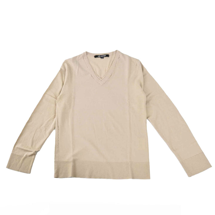 ニールバレット NEIL BARRETT Vネックニット BMA88 6609 ベージュ