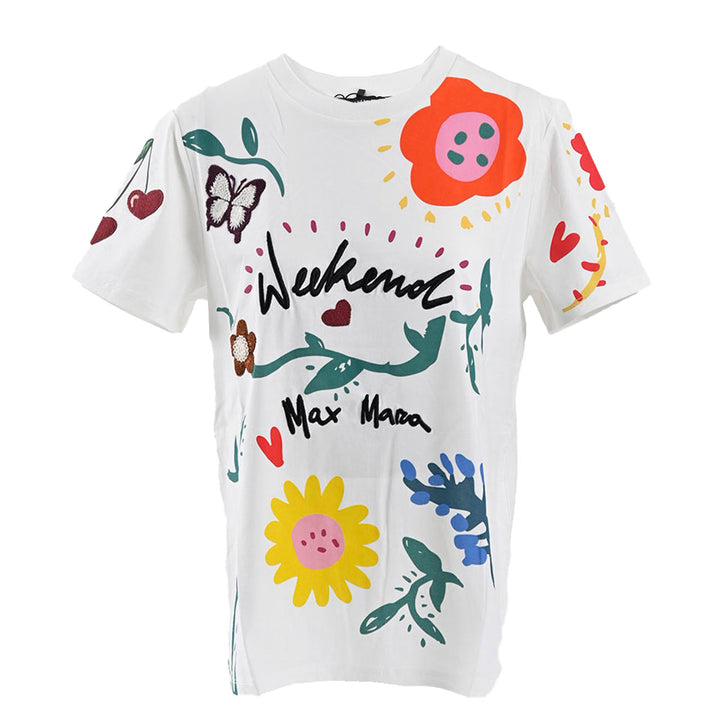 ウィークエンド マックスマーラ WEEKEND MAXMARA Tシャツ CINEMA 59710616 006 ワケアリ ホワイト  レディース