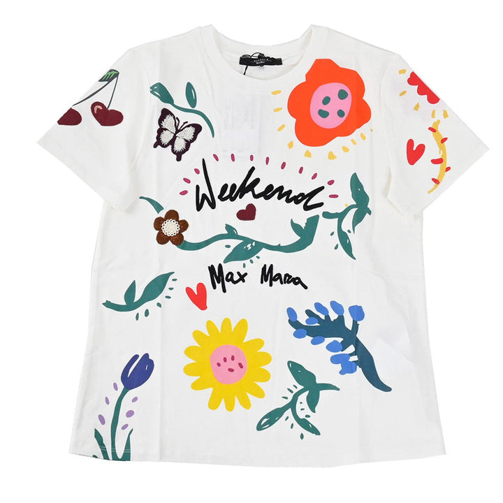 ウィークエンド マックスマーラ WEEKEND MAXMARA Tシャツ CINEMA 59710616 006 ワケアリ ホワイト  レディース