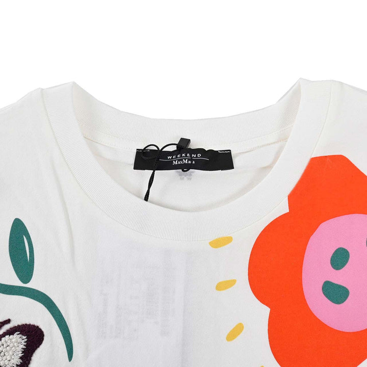 ウィークエンド マックスマーラ WEEKEND MAXMARA Tシャツ CINEMA 59710616 006 ワケアリ ホワイト  レディース