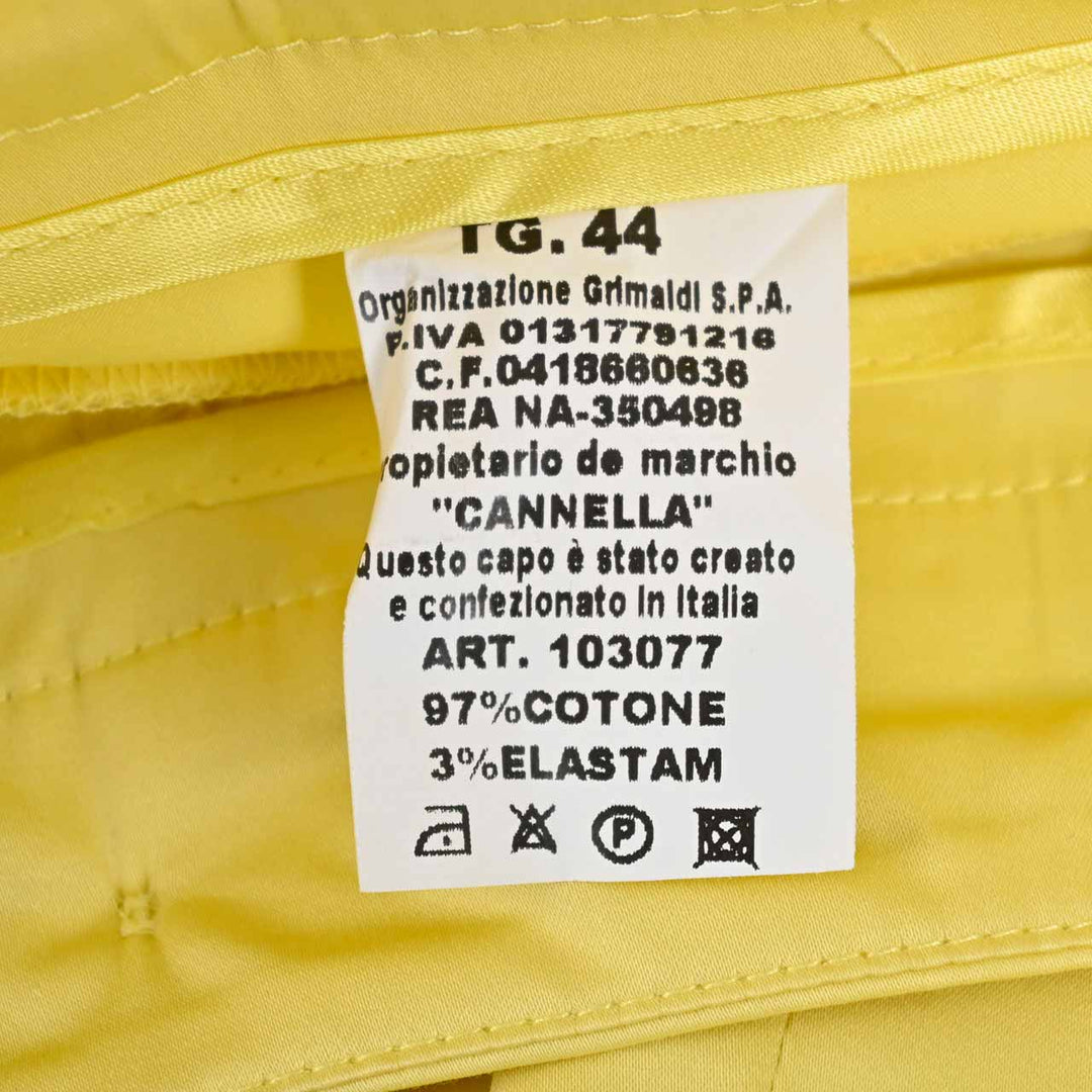 カネッラ CANNELLA パンツ 103077 イエロー