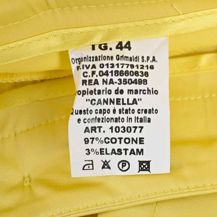 カネッラ CANNELLA パンツ 103077 イエロー