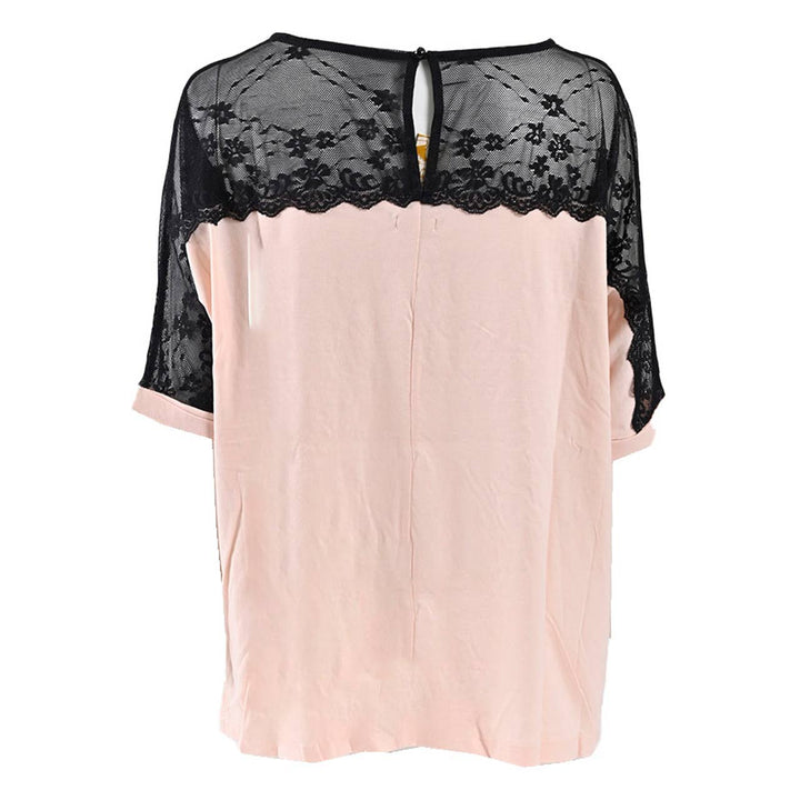 プラムス　PLUMS ベティちゃんプリント　5分袖Tシャツ9BWT037 PNK001 ピンク